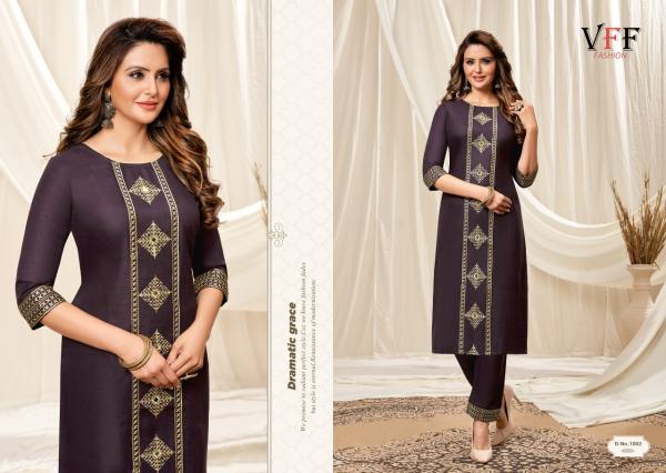 VFF Taniya Beautiful Embroidery Kurti With Bottom 